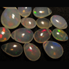15pcs - AAA - High Quality - Ethiopian Opal - Smooth Polished Pear Briolett Focal Drilled Amazing Colour Full Fire Size - 5 - 10.5 mm approx